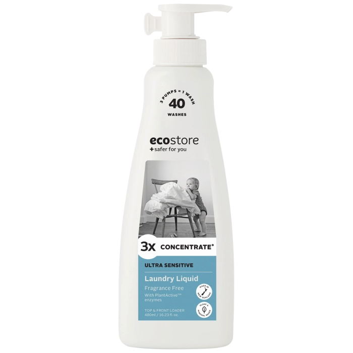 Ecostore Ultra Sensitive 3x Concentrate Fragrance Free Laundry Liquid
